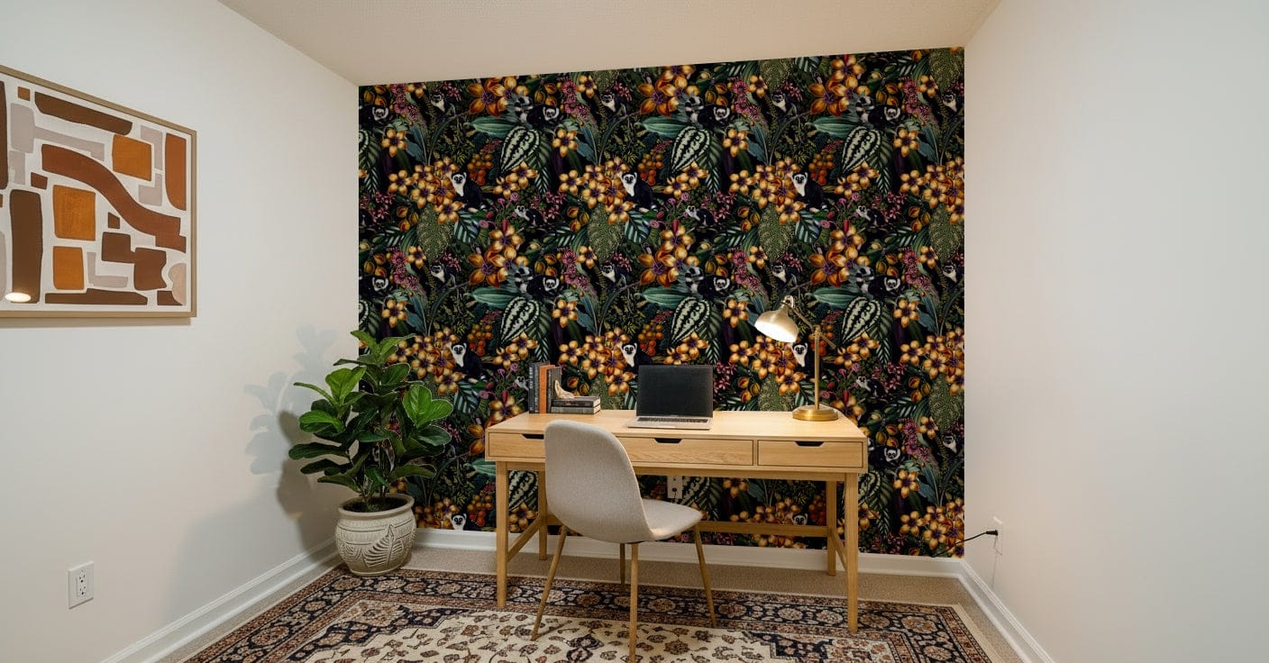 Lemur's Secret Garden Wallpaper⁠
