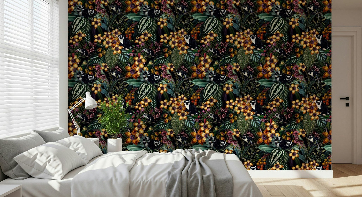 Lemur's Secret Garden Wallpaper⁠