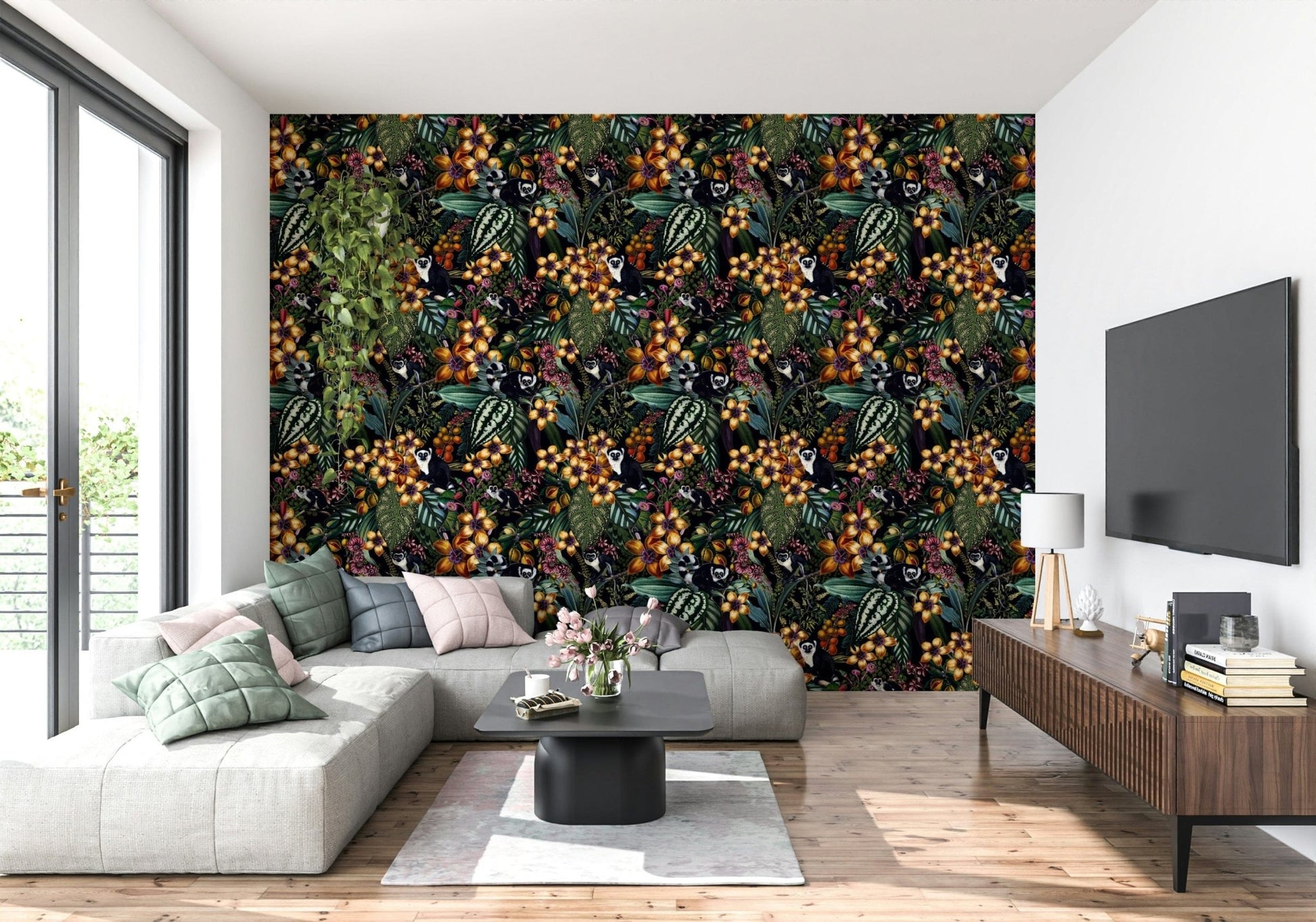 Lemur's Secret Garden Wallpaper⁠