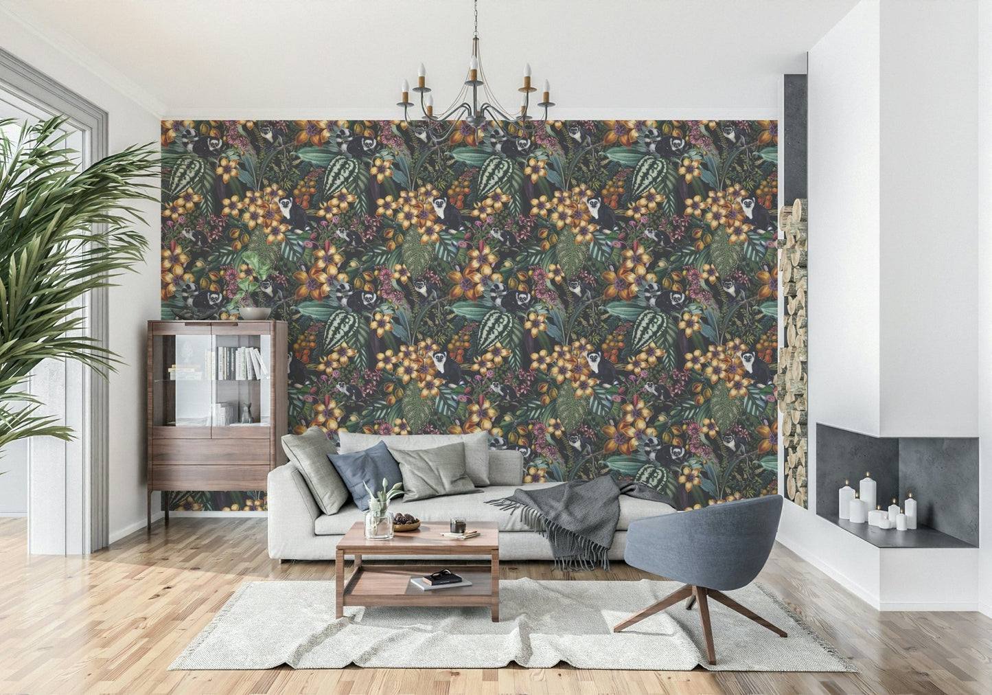 Lemur's Secret Garden Wallpaper⁠
