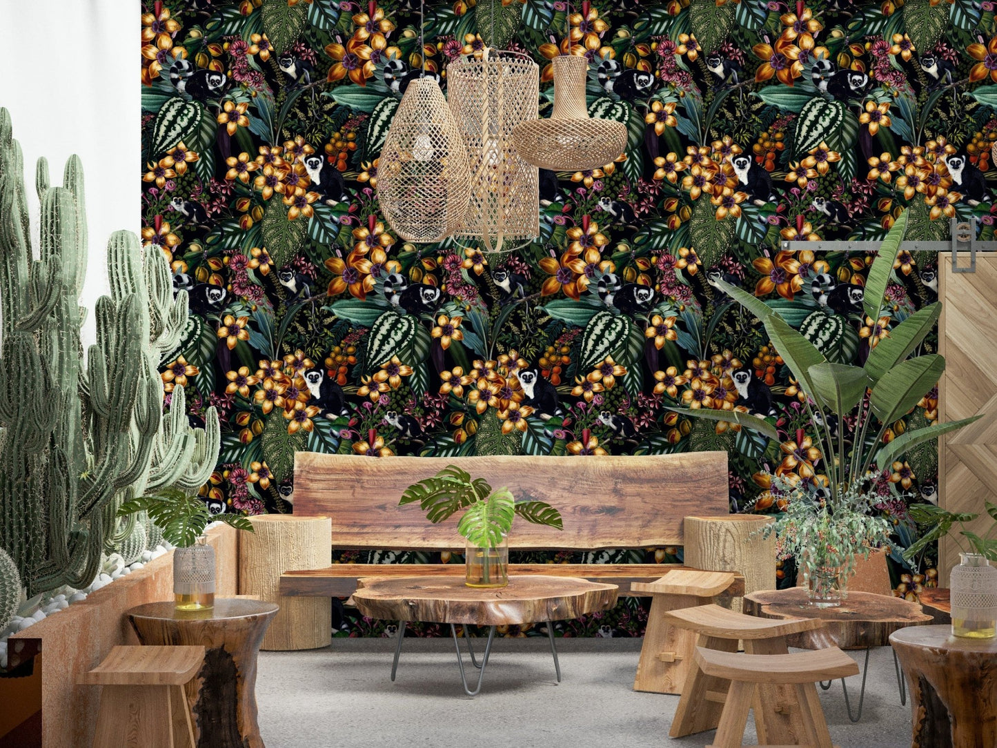 Lemur's Secret Garden Wallpaper⁠