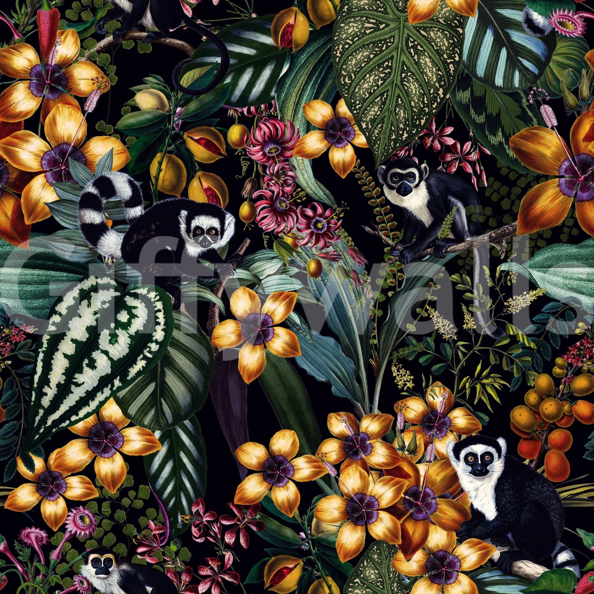 Lemur's Secret Garden Wallpaper⁠