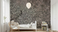Lichen Bloom Wall Mural featuring natural lichen textures and soft earthy tones for organic, nature-inspired interiors.