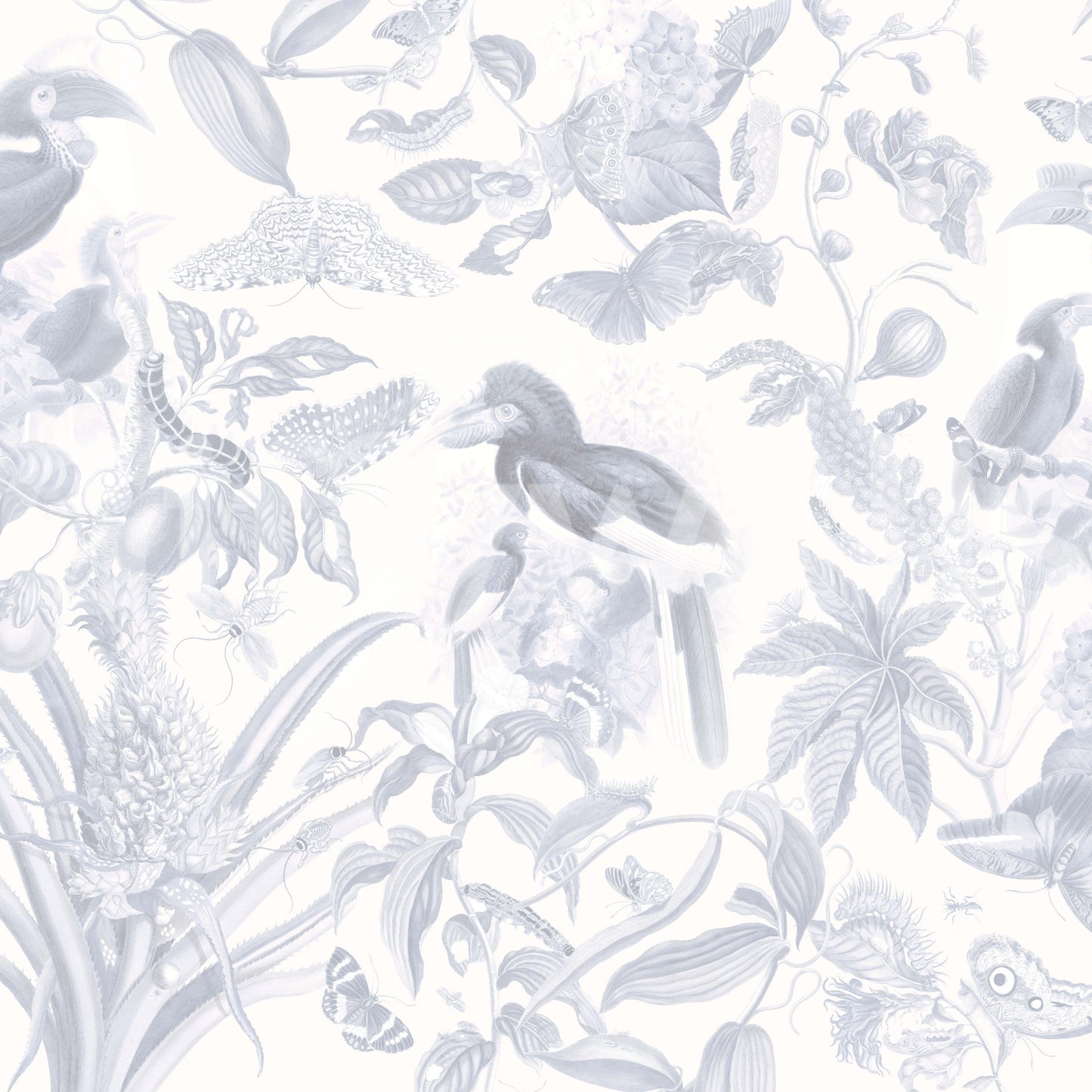 Green jungle room wall mural

