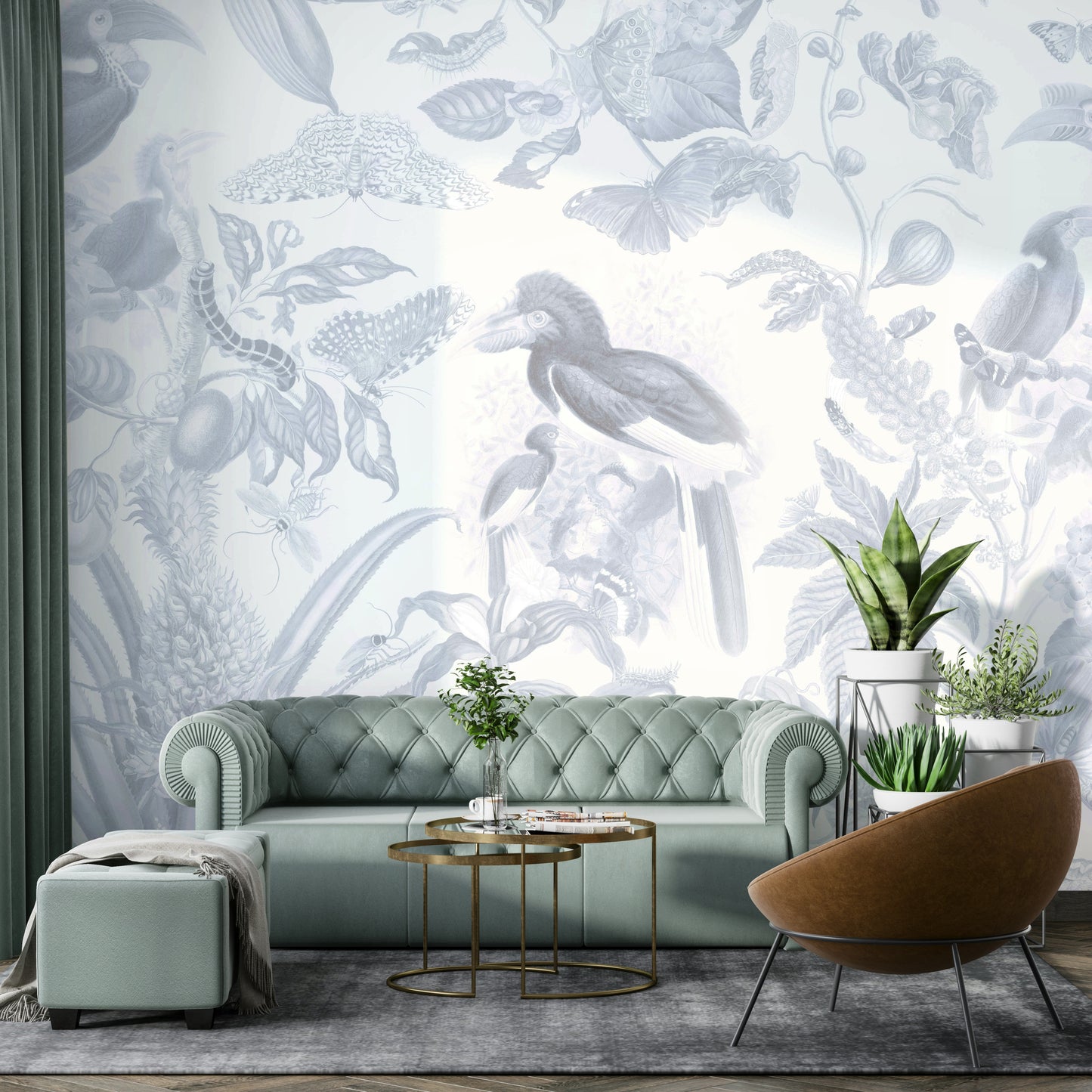 Life Jungle plant pattern wallpaper

