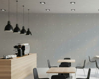 Abstract crosshatch Subtle Squares Light Grey mural wallpaper contemporary loft design
