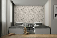 This wallpaper is suitable for a living room, a bedroom, or a contemporary office.
