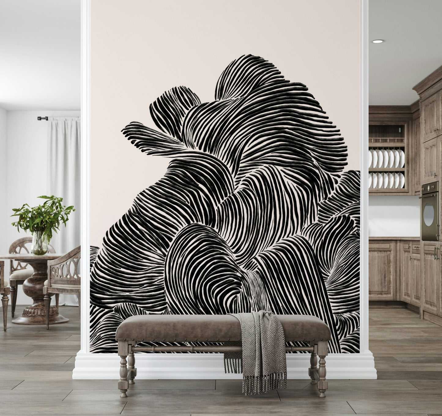 Linear Wall Mural