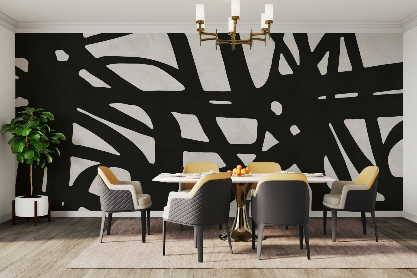 The high-resolution print captures fine details of the lines and color gradients.

