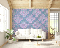 Two-tone Linear Rhythm wallpaper, clean precise geometric shapes.