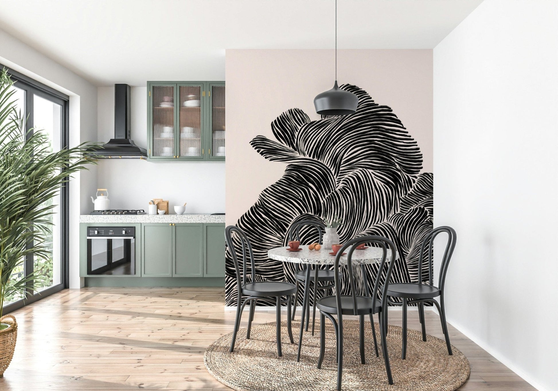 Linear Wall Mural