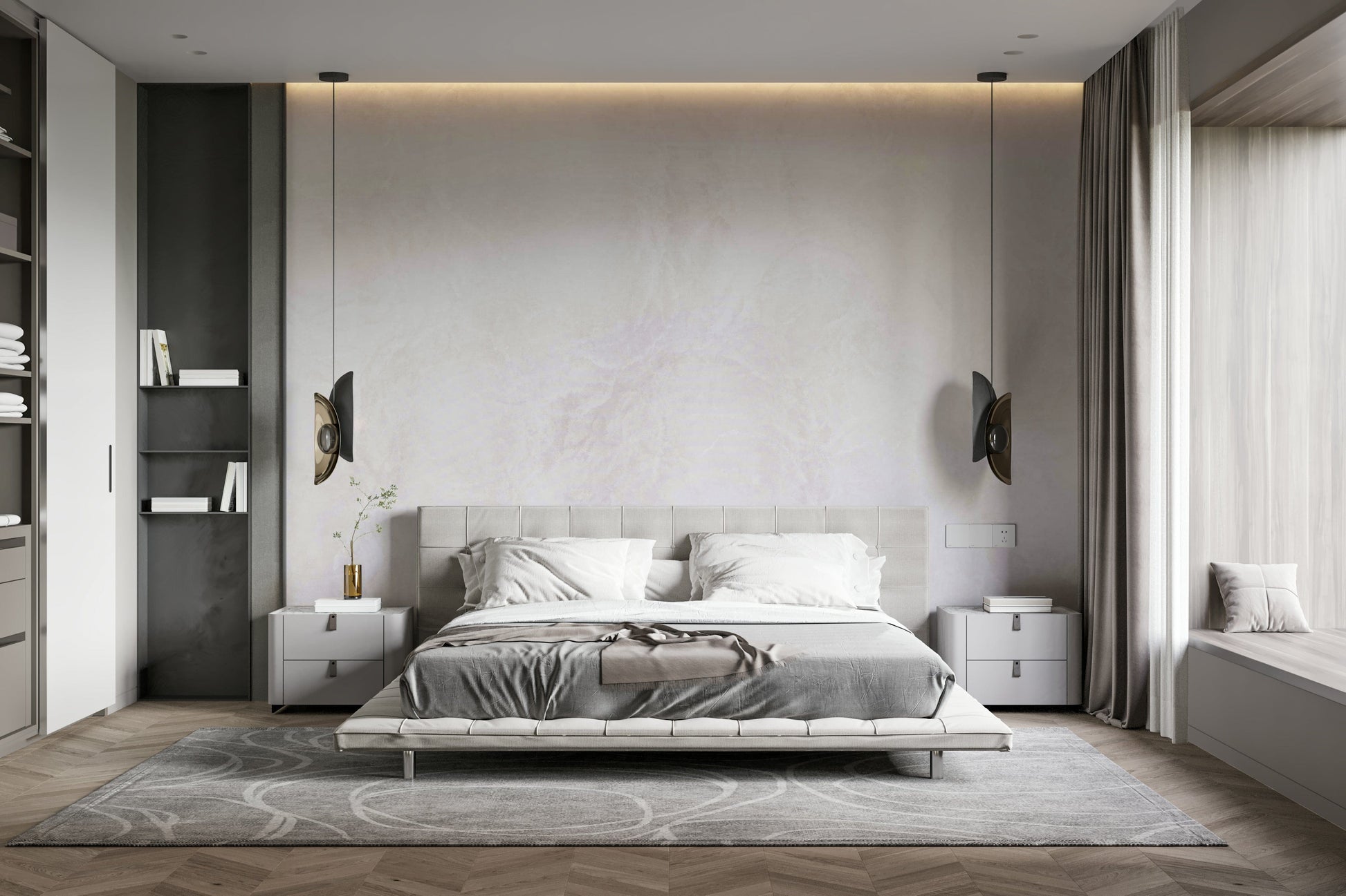 An artistic minimalist weave mural for home decor.

