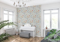 Little Transports in blue Wallpaper⁠