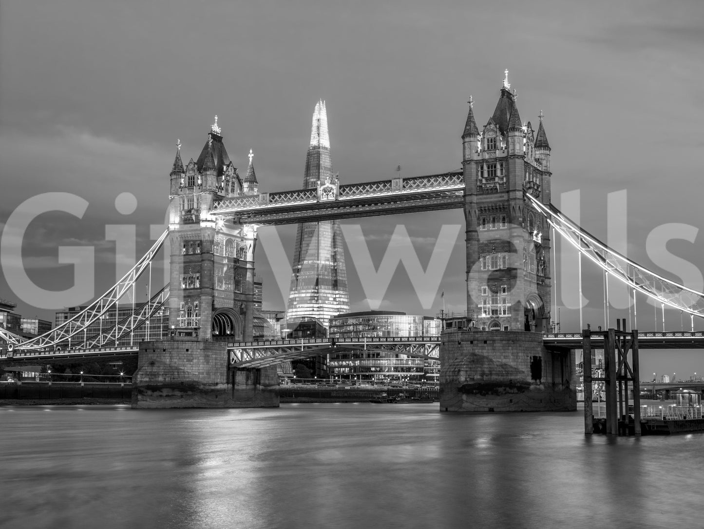Tower Bridge and the Shard Wall Mural