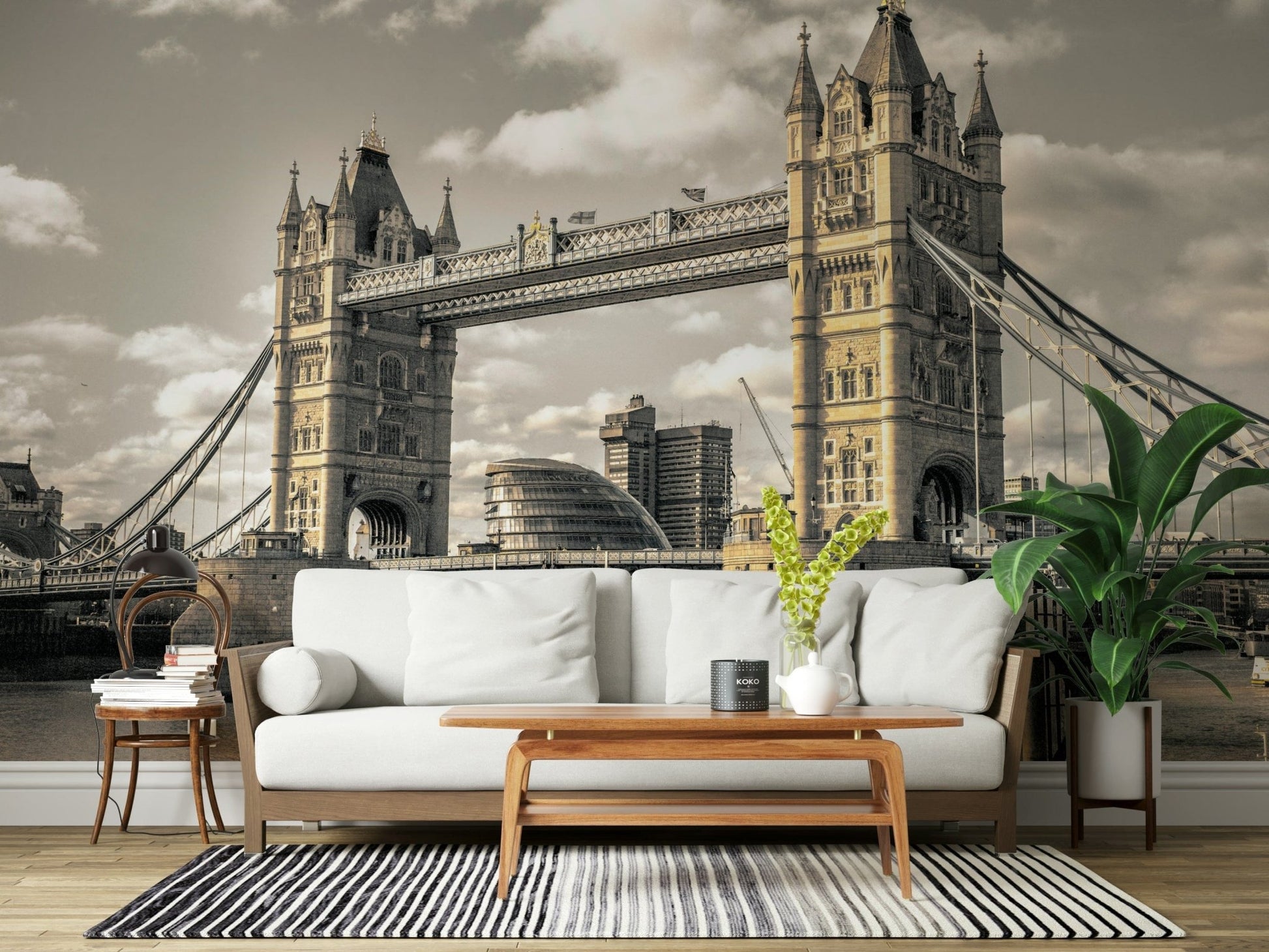 Classic London Bridge city view wall mural
