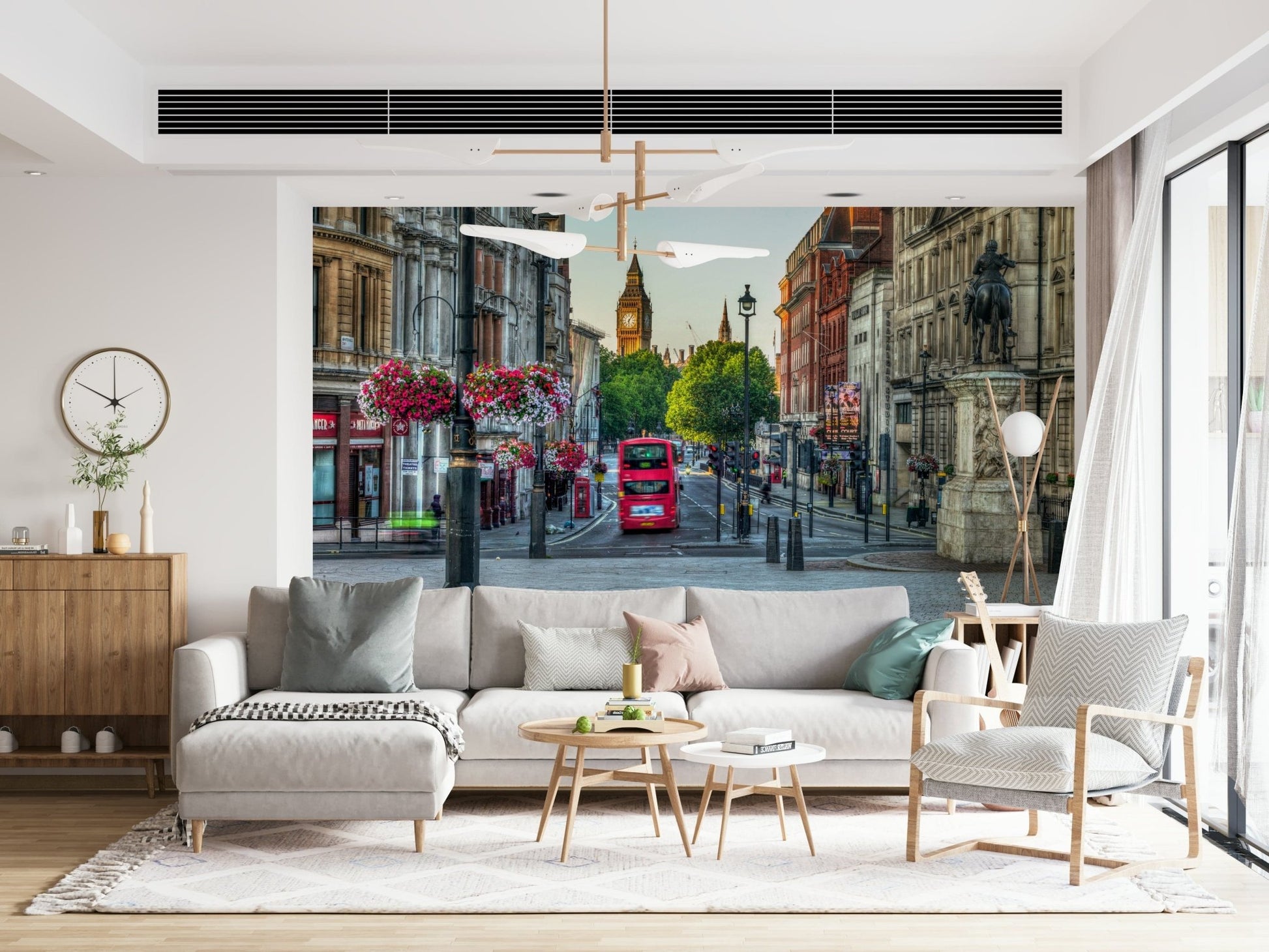 Vibrant London Calling city tableau wall panel tourist magnet.