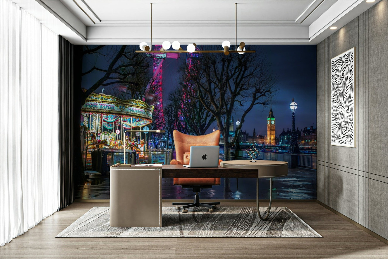 London Evening Wall Mural

