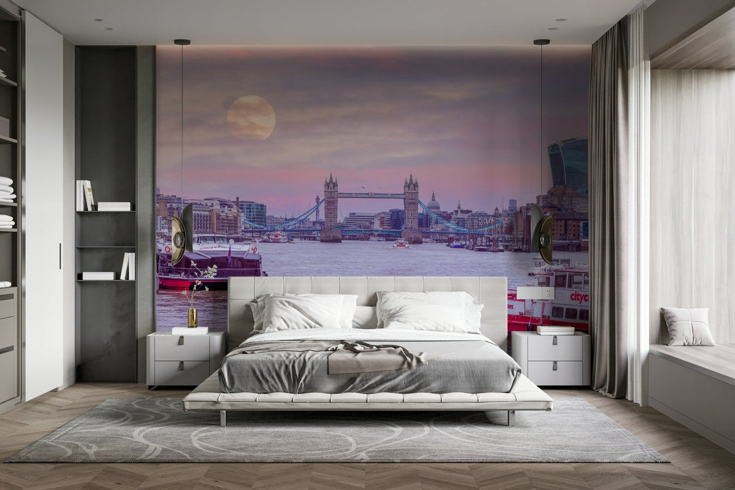 tower bridge and the shard at sunset

