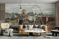 The colors are muted and gentle, with soft greys, blues, and browns.

