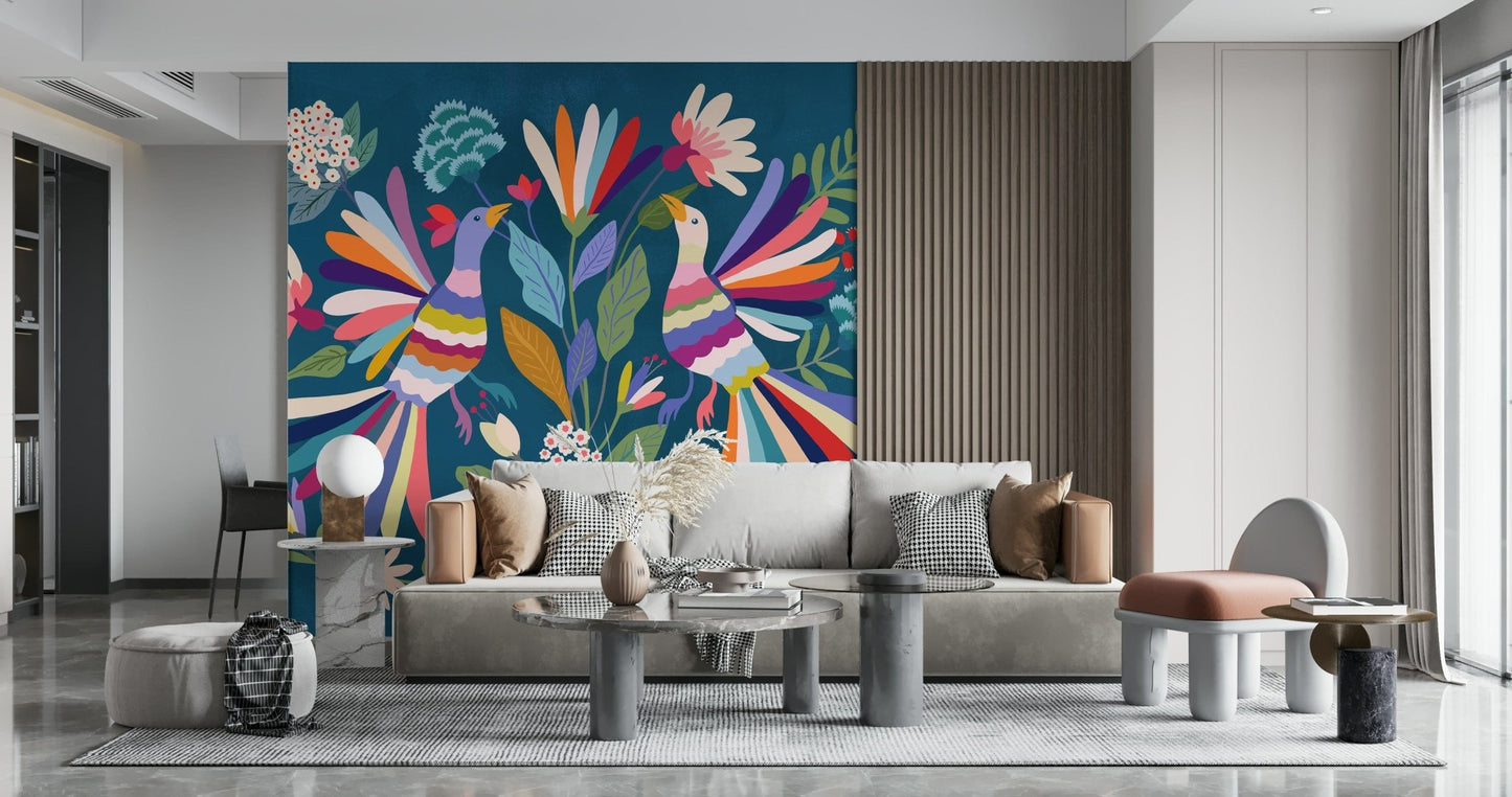 Love Birds Wall Mural
