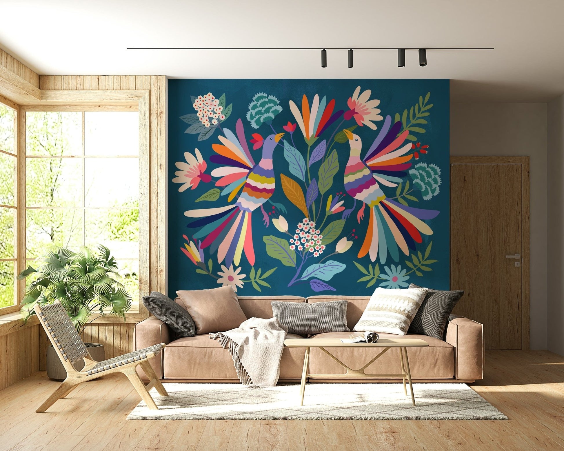 Love Birds Wall Mural