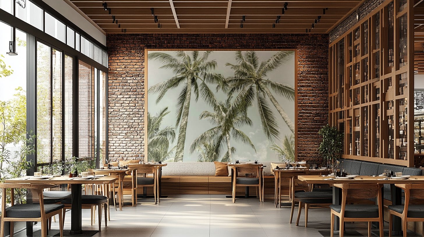 Lovely Palm Trees wall mural bringing a tropical vibe


