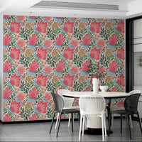 Playful flower wall mural

