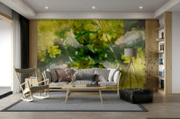 Abstract botanical wallpaper for walls
