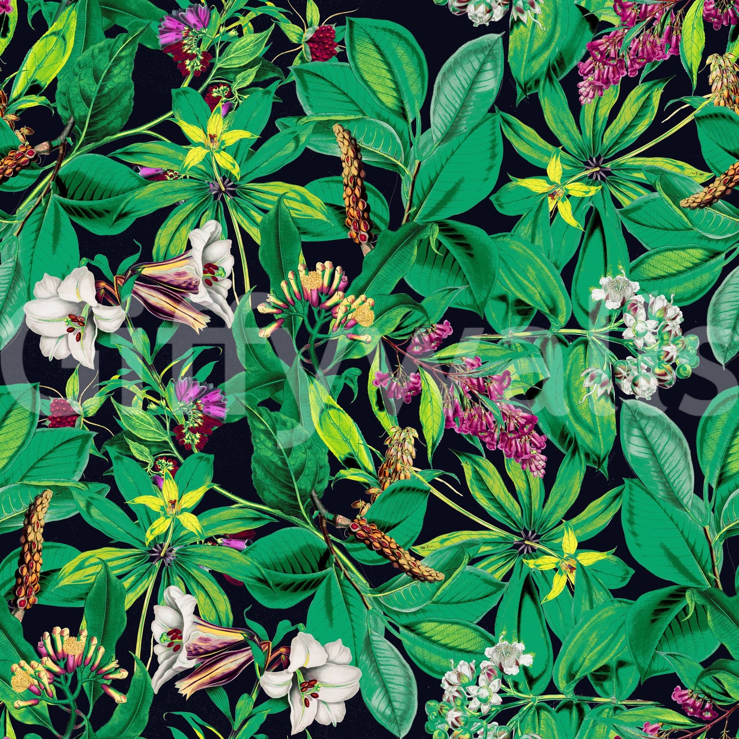 Green Garden tasteful wallpaper

