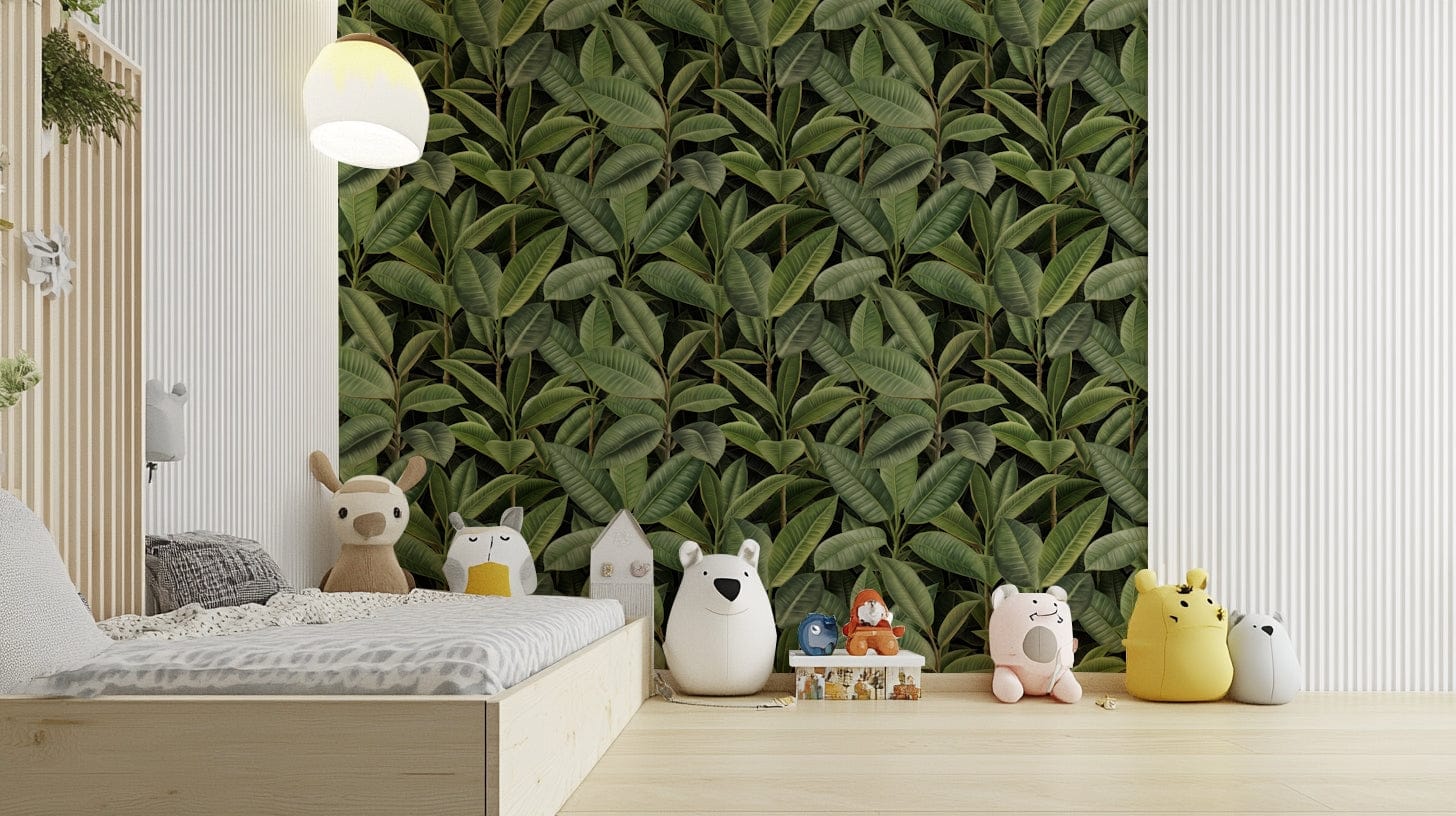 The background is a soft, neutral color that makes the leaves stand out.
