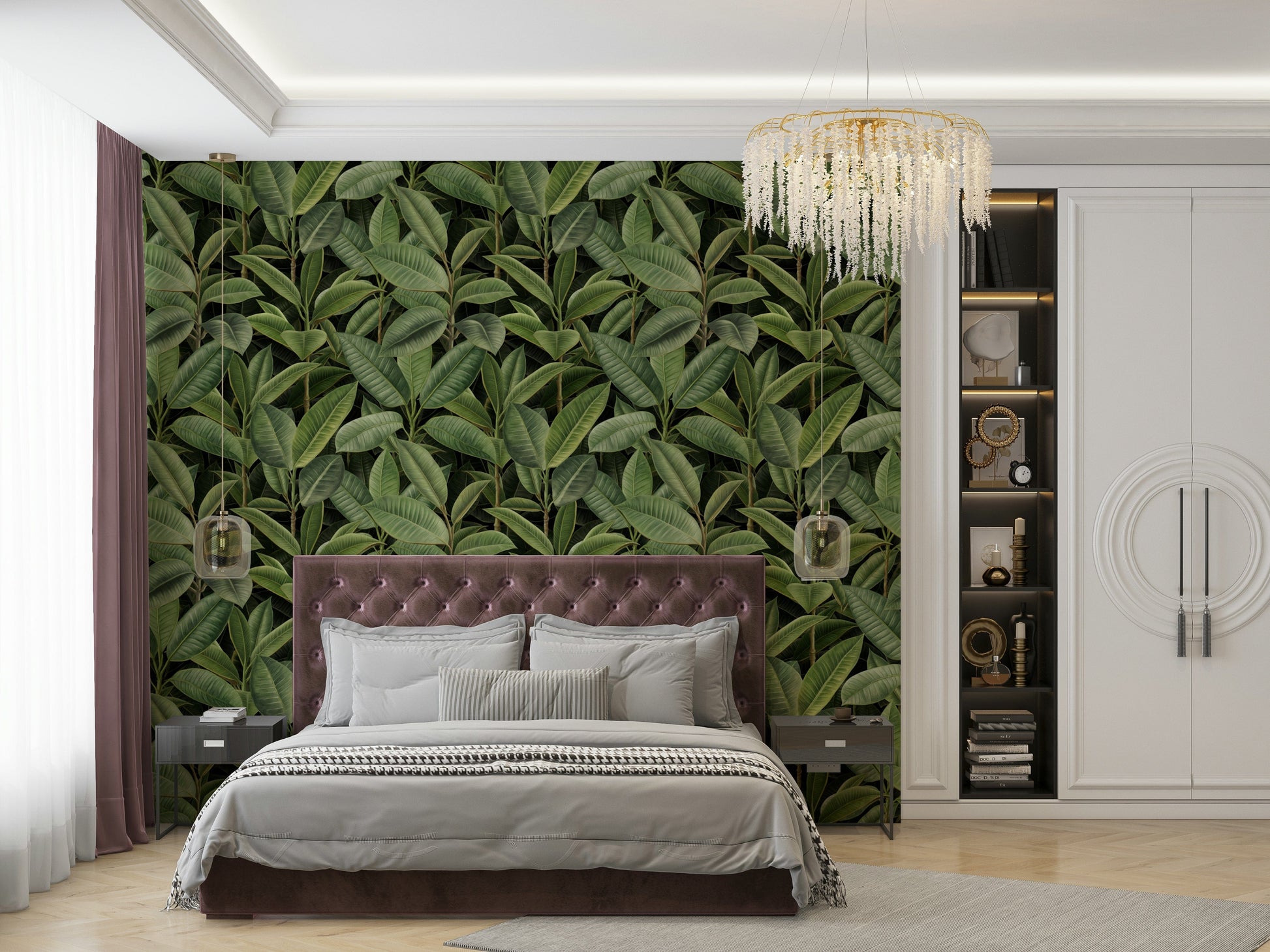 The pattern repeats seamlessly across the entire wall.
