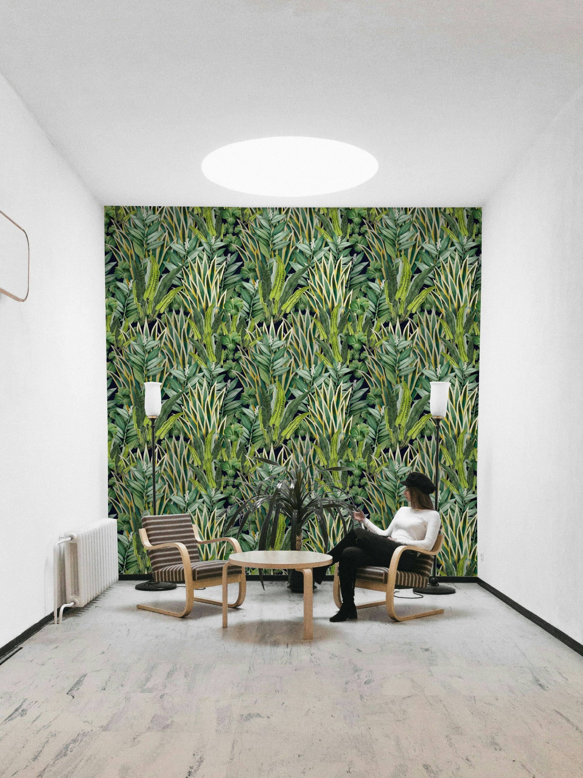 Detailed view of the lush, textured leaves

