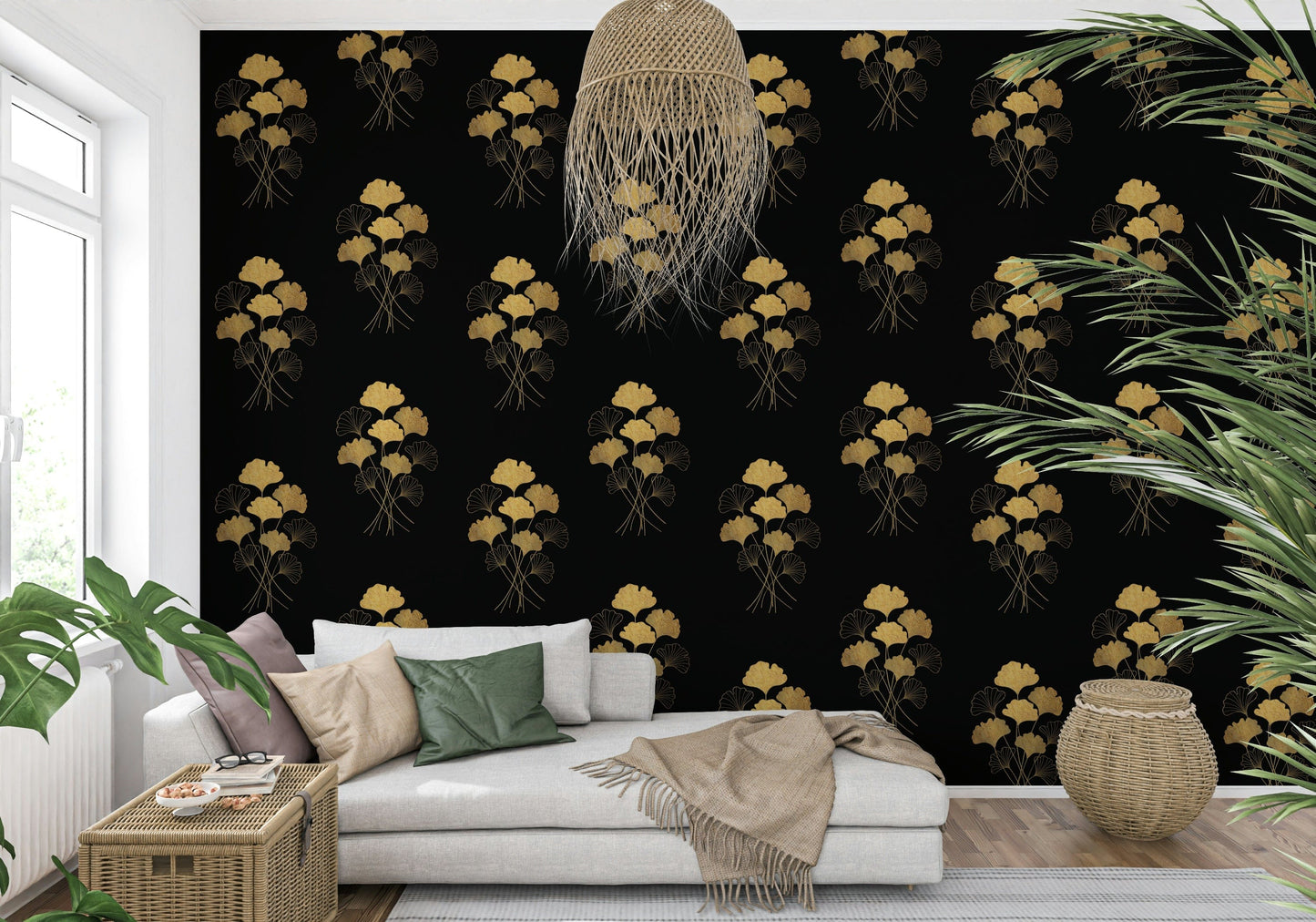 Ginkgo Luxury Gold Wall Mural