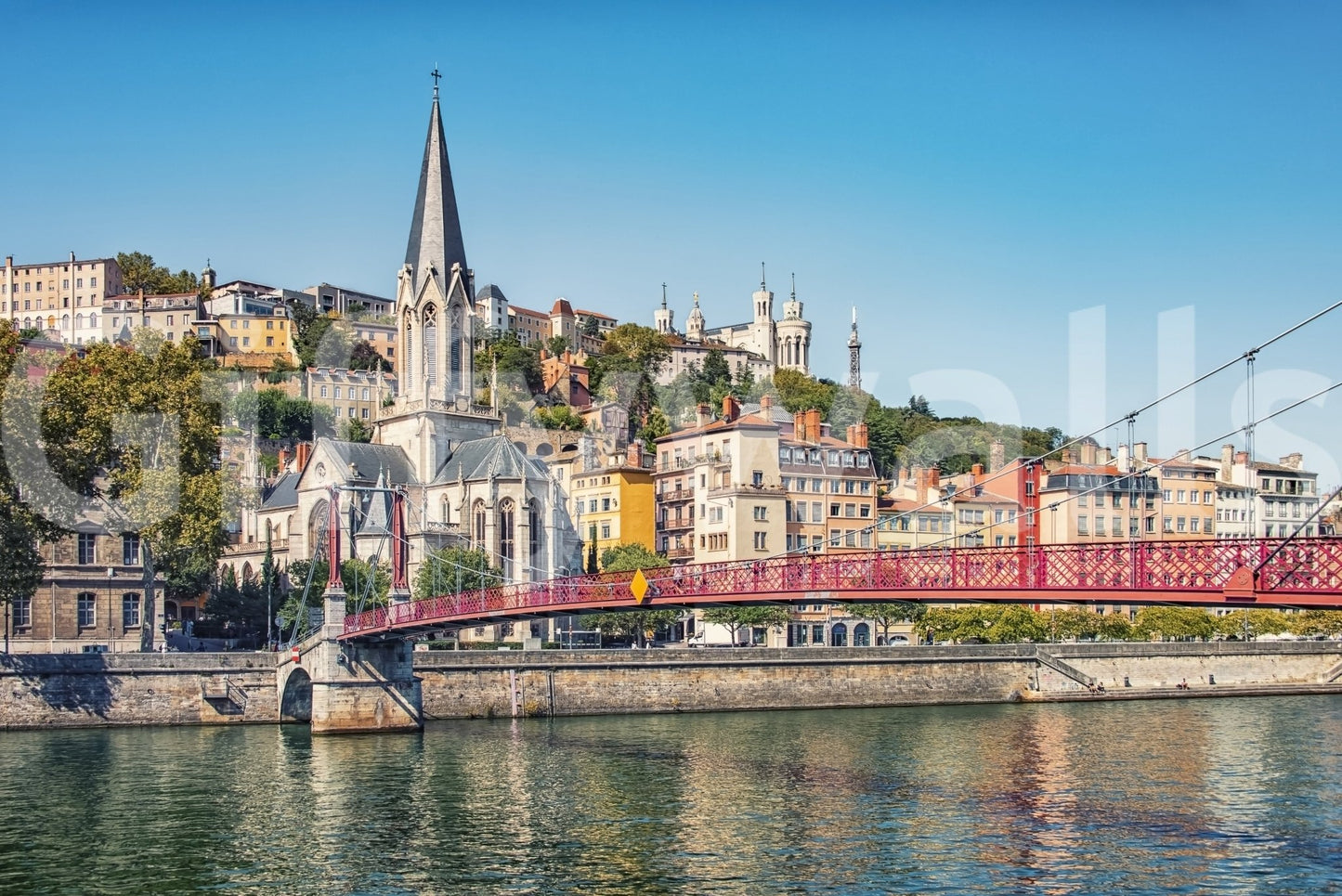 Lyon Landmarks Wall Mural