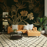 Classic French-inspired design on a wall.
