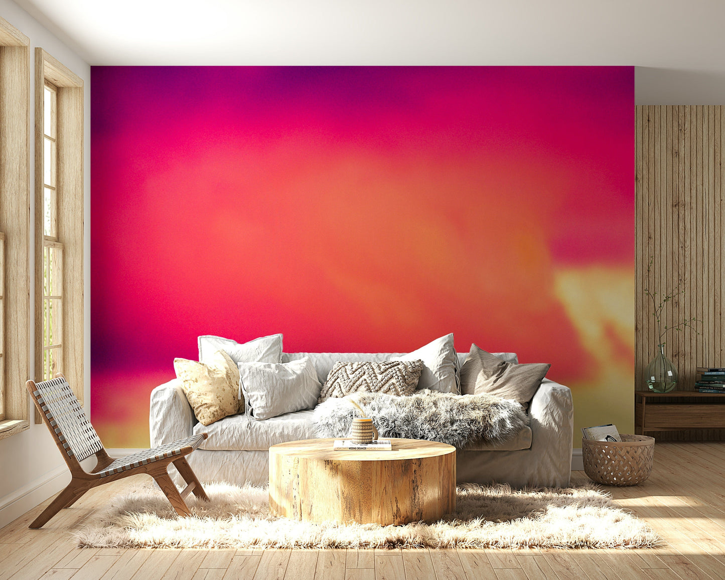 A contemplative cloudscape wallpaper mural for a feature wall.

