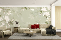 The colors are gentle and soft, with a pastel, pink and neutral palette.

