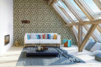 Gentle magnolia wallpaper for soothing bedroom interiors

