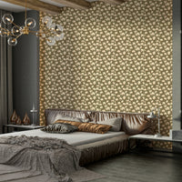 Magnolia Still wallpaper in subtle earthy background

