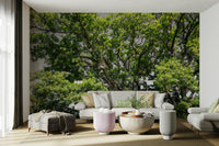 Upward tree view wallpaper design
