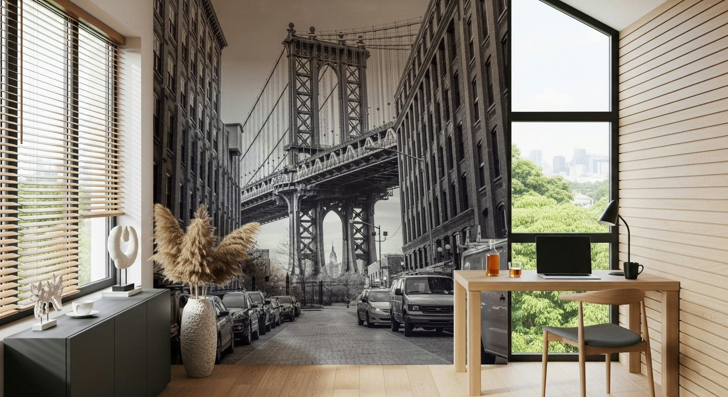 Manhattan Bridge from the Dumbo Wall Mural