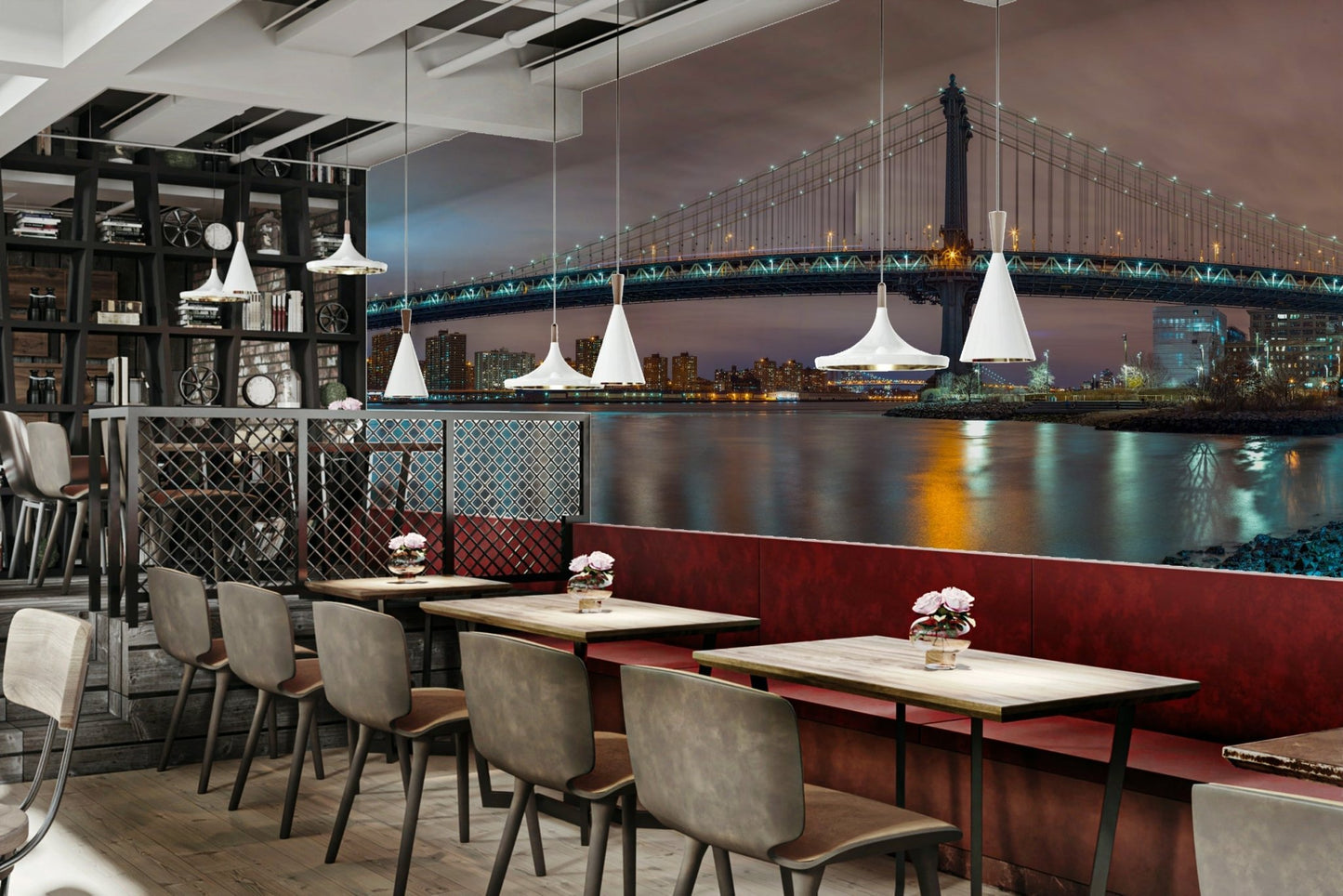 Evokes the vibrant energy of New York City.

