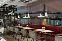 Evokes the vibrant energy of New York City.

