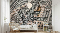 Gritty Manhattan street photography, brilliant gold glow, perfect wall mural.