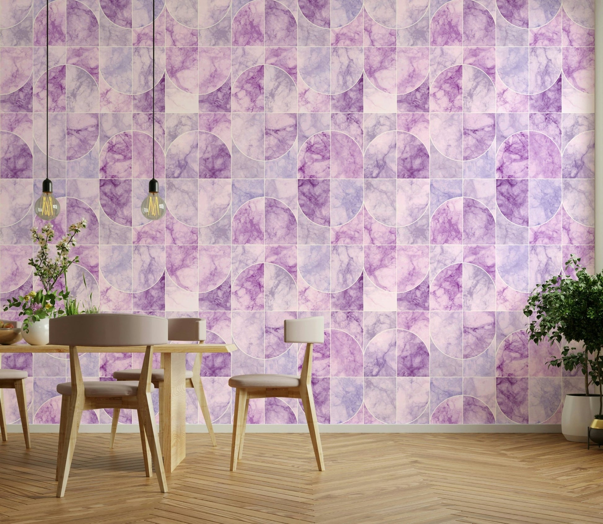 Sense of calm, modernity, and balanced aesthetic.

