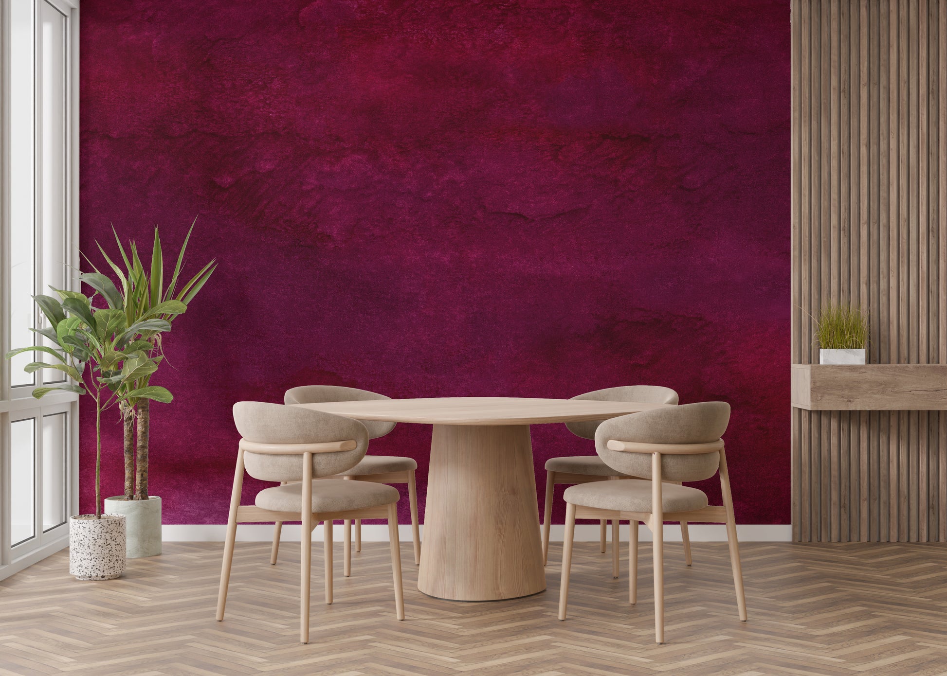 Maroon Watercolor Wallpaper Murals - Giffywalls
