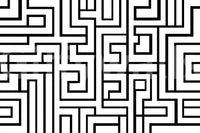 Wallpaper with black linear patterns
