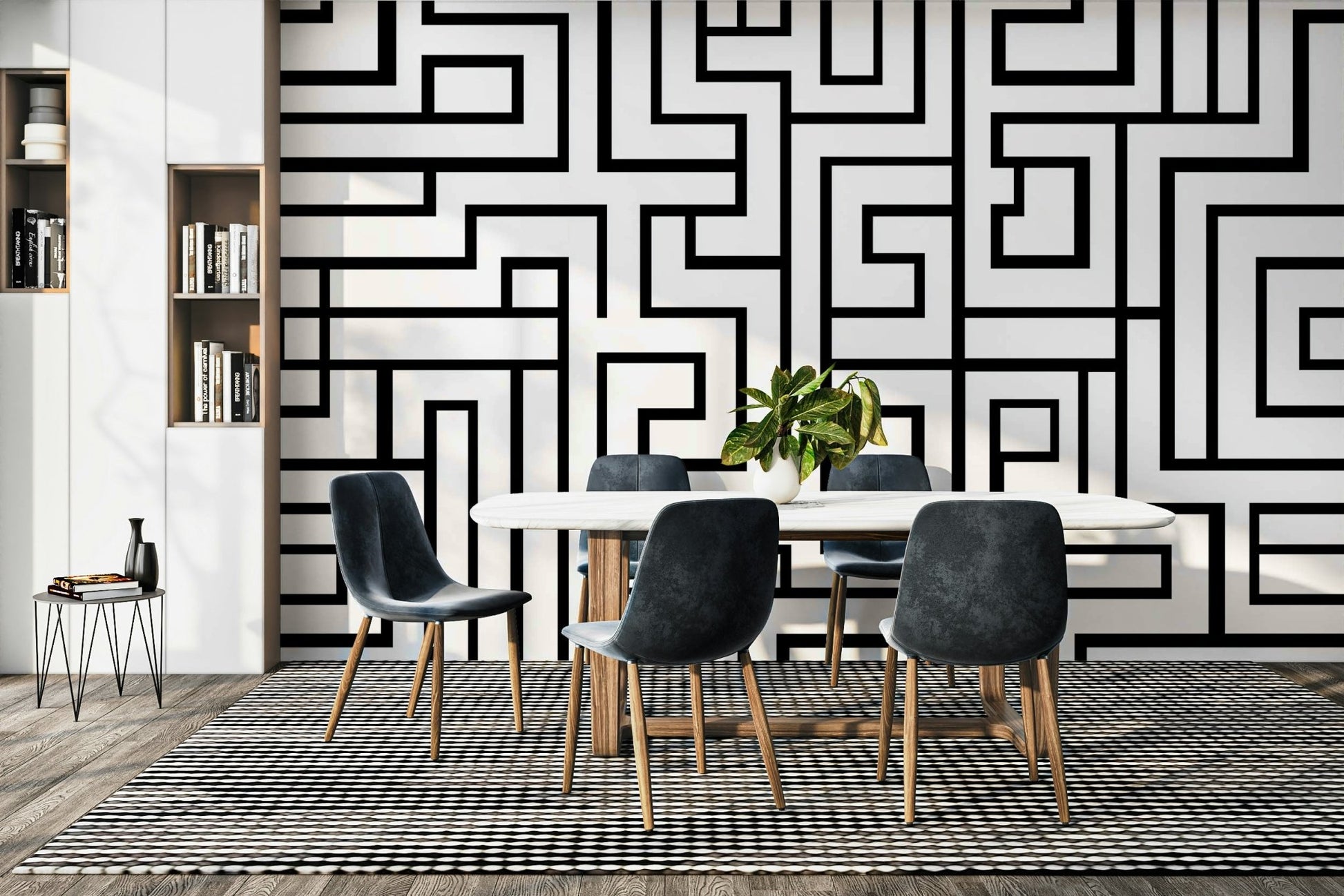 Maze Runner pattern wall design

