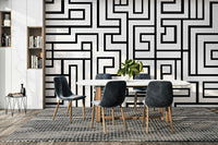 Maze Runner pattern wall design
