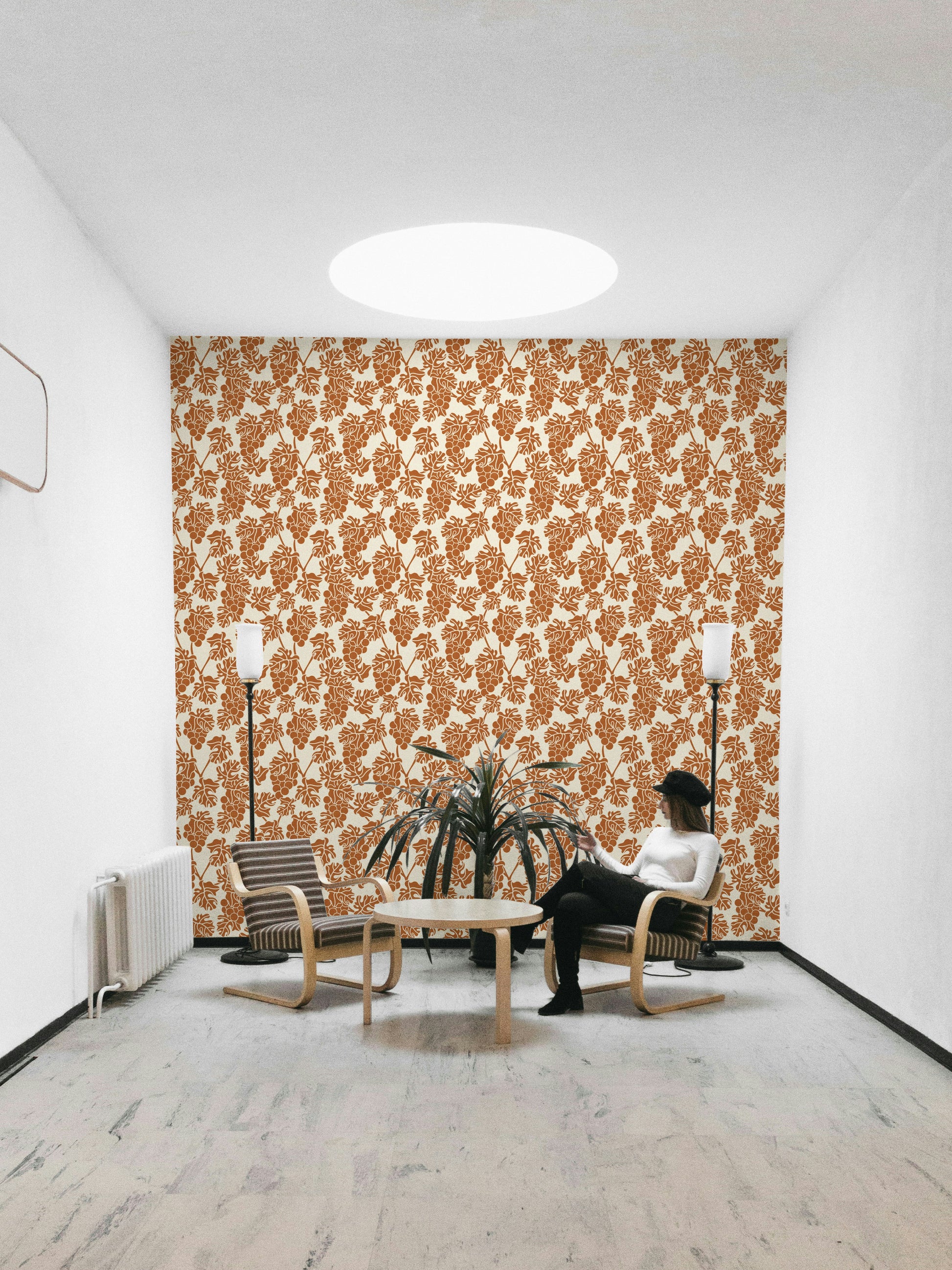 Mediterranean Beige wallpaper bringing natural elegance indoors.


